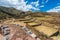 Tipon ruins in the peruvian Andes at Cuzco Peru