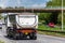 Tipper lorry truck on uk motorway in fast motion