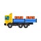 Tipper truck for construction industry vector illustration.