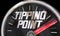 Tipping Point Final Level Rate Speedometer 3d Illustration