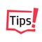 Tips icon. Clipart image