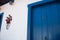 Tiradentes, Brazil: Old wooden door. Traditional Historic Town in Minas Gerais State. Beautiful old houses on the street