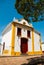 Tiradentes, Brazil: Traditional Historic Town in Minas Gerais State. Beautiful old houses on the street