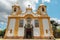 Tiradentes, Minas Gerais, Brazil â€“ November 06, 2020: Matriz de Santo Antonio Church, Colonial city of Tiradentes, Minas Gerais