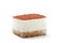 Tiramisu dessert isolated