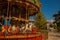 TIRANA, ALBANIA: Nostalgic children's carousel in a park in the center of Tirana.