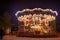 TIRANA, ALBANIA: Nostalgic children's carousel in a park in the center of Tirana.