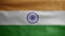 Tiranga indian flag waving in the wind. Close up of India banner blowing silk