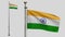 Tiranga indian flag waving in the wind. Close up of India banner blowing silk