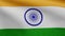 Tiranga indian flag waving in the wind. Close up of India banner blowing silk