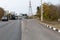 Tiraspol, Moldova - October 15, 2021: Road repair. Road works