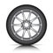Tire on alloy wheel