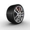 Tire and alloy wheel - 3d render