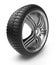 Tire with metal wheel. 3D Icon isolated