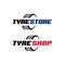 Tire store logo design, tire business branding