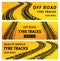 Tire track trails banners, car truck wheel prints