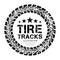 Tire tracks vector