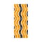 Tire tread black and yellow RGB color icon. Detailed automobile, motorcycle wave-shaped tyre marks. Car wheel trace with