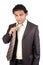 Tired Businessman Removing Tie