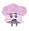 Tired chef hat cartoon