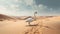 Tired Swan: A Surreal Animal Hybrid In The Desert