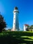 Tiritiri Matangi lighthouse and ranger station, Tiritira Matangi island, New Zealand