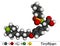 Tirofiban molecule. It is non-peptide tyrosine derivative, with anticoagulant activity, prevents the blood from clotting.