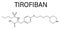 Tirofiban molecule. Skeletal formula.