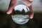 Tirol Gorge River Water Flowing Mountainscape Austria Glass Sphere