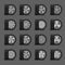 TirSet tire and car wheels realistic icons pack