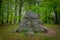 Tirslund glacial megalith stone in western Denmark