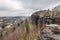 Tisa rocks or Tisa walls in western Bohemian Switzerland, Elbe Sandstone Rocks, Czech Republic