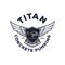 Titan concrete pumping logo vector