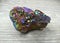 Titanium rainbow aura quartz semigem cluster