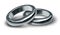 Titanium and silver wedding rings symbol