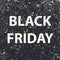 Title black friday on marble texture background. Vector illustration