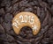 The title PF 2015 written on gingerbread cookie