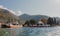 TIVAT, MONTENEGRO - NOV 09, 2018 - Small ferry across Bay of Kotor, Tivat, Montenegro - Image