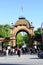 Tivoli Gardens Arched Entrance, Sunny Day, Denmark, Europe