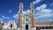 Tlaxcala, Mexico-August 2014: TIME LAPSE-DOLLY OUT. Ocotlan\'s church.