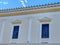 Tne neoclassical city hall building of Sparti, Greece. Urban view of the modern city of Sparti Greece in Laconia, Greece