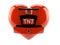 TNT detonator inside heart