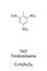 TNT, Trinitrotoluene chemical structure and formula