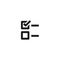 To do list icon design. two check box with check mark in first line symbol. simple clean professional business management concept