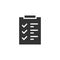 To do list icon in flat style. Document checklist vector illustration on white isolated background. Notepad check mark business