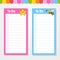 To do list for kids. Empty template. Star and bee. The rectangular shape. Isolated color vector illustration. Funny character.