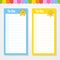To do list for kids. Empty template. Star and sun. The rectangular shape. Isolated color vector illustration. Funny character.