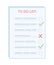 To do list semi flat color vector object