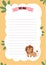 To do list template with cute lion