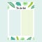 To-do list template for day, week or year with tropical leaves decoration